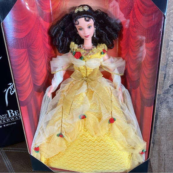 Beauty & Beast on Broadway Belle 19844 Disney & Doll 1998 Barbie Vintage New - Picture 4 of 16
